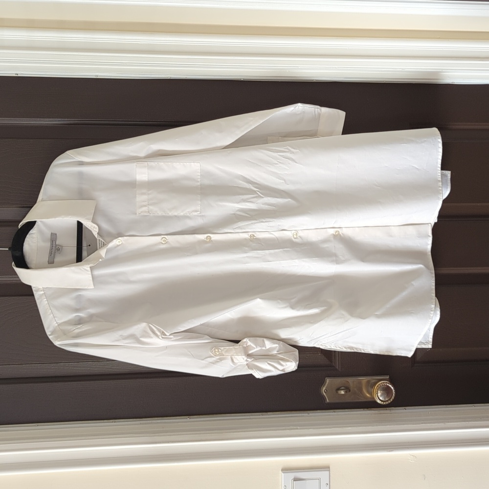 White Andrew Marc Shirt / Tunic NWT
